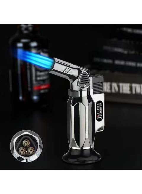 Butane Torch Kitchen Blow Lighter - Culinary Torches Chef Cooking Professional Adjustable Flame with Reverse Use for Creme, Brulee, BBQ, Baking