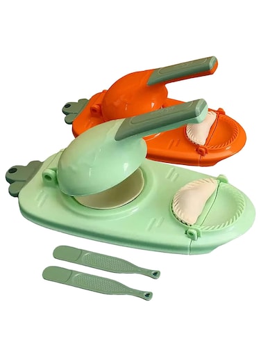 2-Pieces Household 2 In 1 Dumpling Maker, Safety ABS material, Multifunction DIY Baking Pastry Manual Artifact for Pressing Dumpling Skin Wrapper Mould