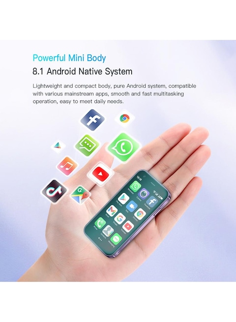 SOYES XS15 Mini Smartphone &ndash; World&#39;s Smallest 3.0 Inch Android Phone, Unlocked Dual SIM Mobile, 2GB RAM, 16GB ROM, Compact Pocket Cellphone, Android 8.1, Lightweight Portable Phone for Kids &amp; Adults
