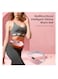 Menstrual Heating Pad Period Pain Relief Rechargeable Fast Heating Massage Pad with 3 Heat Levels and 4 Vibrational Modes for Back or Abdominal Pain Relief Gifts for Women and Girls Pink