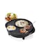 2 in 1 Electric Smokeless Grill and Hot Pot with Independent Temperature Control for 2-8 People Family Gathering Friend Party