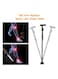 Smart Easy Walking Stick Adjustable Aluminum Lightweight Folding Cane and Extendable Walking Stick with Led Light for  for Elderly with Cushion T Handle and Pivoting Quad Base for Hiking Mountain Clim