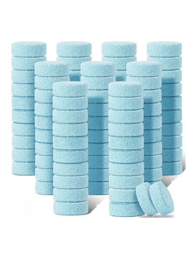 Pack of 100 Car Windshield Glass Cleaning Tablets Concentrated Effervescent Solid Wiper Cleaner for Car and Kitchen Windows