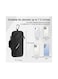 Waterproof Phone Armband Sleeve for Running Phone Arm Bands with Workout Fits iPhone and Android Phone Use for Running,Workout Walking,Gym, Hiking,and Biking(Black)
