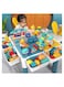 Kids Activity Table and Chair Set Multi Activity Table with Storage 155pcs Building Blocks Table Compatible with Classic Bricks Craft Learn Play Water Sand Table for Boys Girls