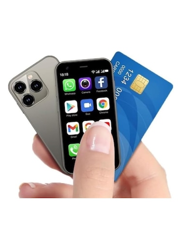 XS15 3G Mini Smartphone, 3.0 Inch WiFi GPS Quad-Core Android 8.1, Slim Body HD Camera, Dual SIM, 2GB RAM 16GB ROM, Compatible with Google Play, Compact Palm-Sized Mobile Phone