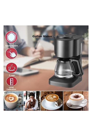 Compact and convenient the 6 Cup Drip Coffee Maker features a Simply Brew design with front access for easy filling, an auto keep warm function and a smart anti drip system.