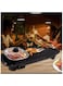 Smokeless Non-Stick Indoor 2 in 1 Large Electric Grill and Hot Pot, Shabu Electric Hot Pot with Divider, Indoor Korean BBQ Grill, Non-Stick BBQ Hotpot Grill Combo for Family Party