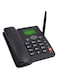 Landline Telephone with FM Radio GSM Support SIM Card Caller ID Hands Free Functions Quadband SMS function for Home Hotel Office Black