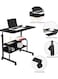 Computer Desk Home Office Desks Standing Adjustable Laptop Desk for Small Spaces, Portable Work Study Desk Table, Modern Pc Gaming Desk with Storage for Bedroom