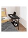 Computer Desk Home Office Desks Standing Adjustable Laptop Desk for Small Spaces, Portable Work Study Desk Table, Modern Pc Gaming Desk with Storage for Bedroom