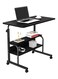 Computer Desk Home Office Desks Standing Adjustable Laptop Desk for Small Spaces, Portable Work Study Desk Table, Modern Pc Gaming Desk with Storage for Bedroom