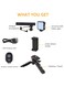 Smartphone Vlogging Video Kit with Microphone Tripod LED Light Wireless Remote Phone Holder Phone Stands Smartphone Video Microphone Rig Kit for YouTube, TIK Tok, Filming