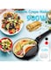 220V 900W Electric Crepe Maker &amp; Non-Stick Griddle   Pizza &amp; Pancake Maker with Adjustable Temperature Control   Multifunctional Baking Pan for Crepes, Cakes &amp; More   Kitchen Cooking Tool