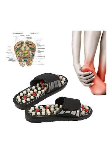 Acupressure Foot Massager, 78 Rotary Massage Therapy Ball Adjustable Strap Massage Slippers Slides, Stress Relief ,Reduce Tension, Stiffness Boost Circulation, Relaxation Gifts for Men Women (38-39)