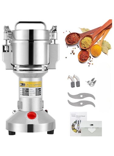 Grain Mill Grinder 150g ,High Speed Electric Stainless Steel Pulverizer Multi-Purpose Powder Machine for Cereals, Corn, Flour, Dry Spices, Herbs, Grains, Coffee, Rice