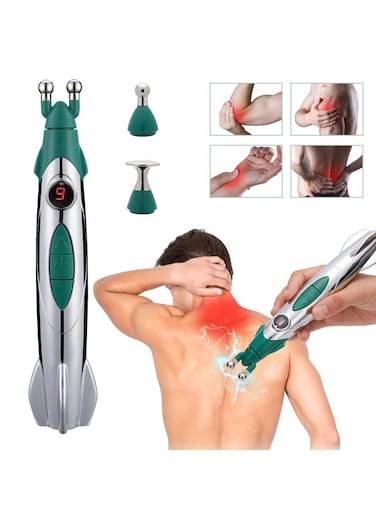 Pain Relief Pen As Seen On TV Wireless TENS Therapy Portable Muscle Stimulator  Same Technology Used by Doctors Muscle Pain Relief 9 Adjustable Intensity Settings 3 Unique Heads