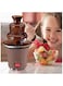 3 Tiers Mini Chocolate Fondue Fountain Electric Melting Machine Chocolate Fountain Mini Hot Chocolate Fondue Pot, Perfect for Nacho Cheese, BBQ Sauce, Ranch, Liqueurs