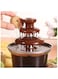 3 Tiers Mini Chocolate Fondue Fountain Electric Melting Machine Chocolate Fountain Mini Hot Chocolate Fondue Pot, Perfect for Nacho Cheese, BBQ Sauce, Ranch, Liqueurs