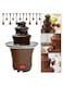 3 Tiers Mini Chocolate Fondue Fountain Electric Melting Machine Chocolate Fountain Mini Hot Chocolate Fondue Pot, Perfect for Nacho Cheese, BBQ Sauce, Ranch, Liqueurs