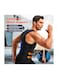 2 in 1 Sauna Vest and Waist Trainer for Men Sweat Vest for Men Waist Reducer Weight Loss Vest with Hip Belt for Fitness Sauna Suit Color Black