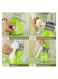 3 in 1Manual Tabletop Drum Cheese Grater, Rotary Shredder Slicer Grinder for Cucumber Nut Potato Carrot Cheese, Vegetable Salad Shooter, Green