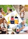 Portable Blender, Personal Blender for Shakes and Smoothies, USB Rechargeable Mini Juicer Cup with 6 Blades, 400ML Juice Cups, Fruit Veggie Blender for Travel Sports Kitchen