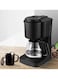 High-Power Drip Coffee Maker, 600W Automatic Espresso Machine, 6-Cup Large Capacity Kitchen Coffee Maker, Ideal for Home and Office