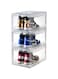 3 pack Shoe Storage Box  Clear Plastic Stackable, Drop Front Shoe Box with Clear Door, Shoe Organizer and Shoe Containers For Sneaker Display,Fit up to  Size 12