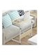 Medical Height Adjustable Overbed Table Food Tray Desk Moveable Rolling Portable Notebook Sofa Side Hospital and Home Use