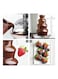 Commercial Stainless Steel Electric Melting Machine Chocolate Fondue Fountain Large Size Electric Chocolate Melting Pot for for Commercial Household Wedding Birthday
