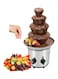Commercial Stainless Steel Electric Melting Machine Chocolate Fondue Fountain Large Size Electric Chocolate Melting Pot for for Commercial Household Wedding Birthday