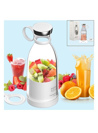 Personal Size Blender Gift Set Fresh Juice Blender Portable Blender with 4 Blades On the Go Blender for Fresh Juice Shakes and Smoothies Gift Set with Blender Glass Metal Straw And Luxury Gift Box