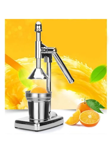 Stainless Steel Manual Juicer Heavy Duty Hand Press Citrus Juicer for Oranges Lemons and Limes  Durable Handheld Juicing Tool with Easy Squeeze Design