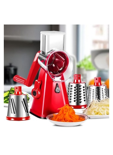 قطاعة الخضار اليدوية - قطاعة الماندولين الدائرية متعددة الوظائف للبطاطس والجبن والمزيد - ملحقات وأدوات المطبخ للتقطيع بسهولة