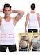 Mens Slimming Body Shaper Vest Shirt Abs Abdomen Slim XL