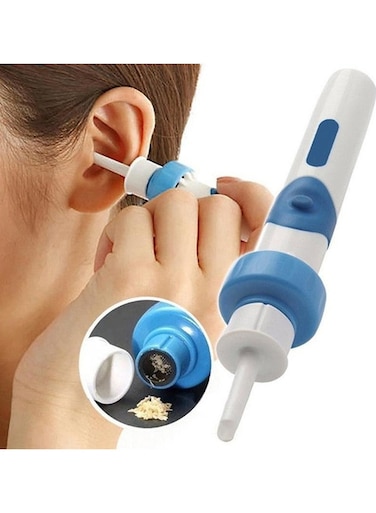 مجموعة إزالة شمع الأذن الكهربائية المحمولة - أداة تنظيف شمع الأذن الأوتوماتيكية مع ضوء LED - جهاز آمن وفعال لنظافة الأذن