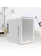 Mini Cosmetics Fridge 4L with LED Mirror &ndash; Quiet Beauty Skincare Refrigerator, Portable Cooler for Makeup, Serums, and Face Masks, Compact Mini Fridge with Adjustable Shelves for Vanity or Travel