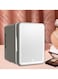 Mini Cosmetics Fridge 4L with LED Mirror &ndash; Quiet Beauty Skincare Refrigerator, Portable Cooler for Makeup, Serums, and Face Masks, Compact Mini Fridge with Adjustable Shelves for Vanity or Travel