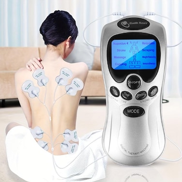 Blue Screen EMS Electric Physiotherapy Machine - Tens Massage Machine with Acupuncture Function - Full Body Massager Set for Pain Relief, Relaxation &amp; Health Care