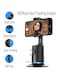 حامل ثلاثي لتتبع الوجه تلقائيًا مع دوران 360 درجة - حامل سيلفي ذكي مع تقنية تتبع الذكاء الاصطناعي للهواتف والكاميرات والبث المباشر - ارتفاع قابل للتعديل وتوافق واسع