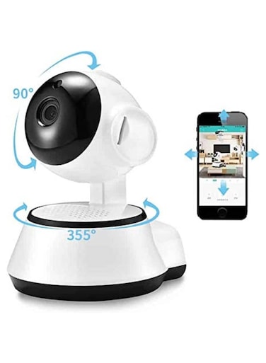 Wireless Hd 1080P WiFi Security Home Surveillance Security mini ip Camera Pan Tile Webcam IP Monitor with Motion Detection Night Vision Compatible with Baby Monitor Motion Detection Alarm