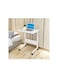 Over Bed Tables Laptop Cart 80cm 50cm Computer Workstations Mobile Table Movable Portable Adjustable Notebook Stand On Wheels For Small Space
