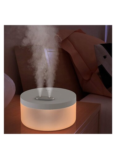 Cool Mist Night Light 1L Dual Spray Air Humidifier 2000mAh USB Rechargeable Wireless Ultrasonic Aroma Water Mist Diffuser Romantic Light