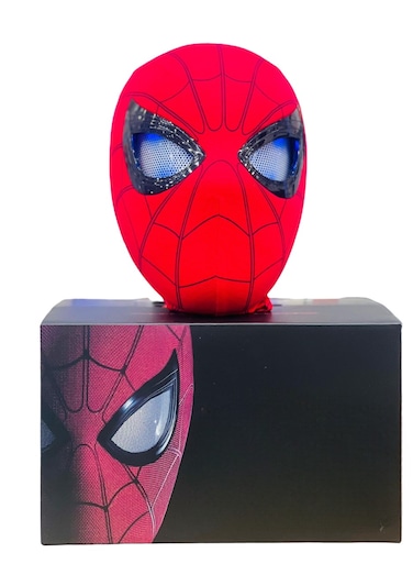 Mascara Spider-Man Headgear Mask Cosplay with Moving Eyes, 1:1 Scale Remote Control Electronic Spider-Man Mask for Kids and Adults , Elastic, Perfect for Parties, and Gifts