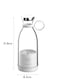 Portable Mini Fast Blender 350ml Wireless Charging Juicer Cup 4 Blades Personal Smoothie Maker for Milkshakes Juices Baby Food USB Rechargeable Compact and Travel Friendly