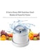 Portable Mini Fast Blender 350ml Wireless Charging Juicer Cup 4 Blades Personal Smoothie Maker for Milkshakes Juices Baby Food USB Rechargeable Compact and Travel Friendly