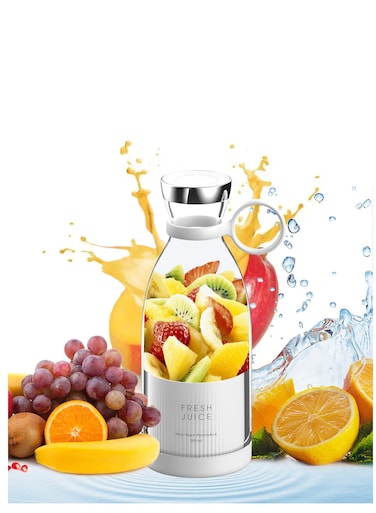 Portable Mini Fast Blender 350ml Wireless Charging Juicer Cup 4 Blades Personal Smoothie Maker for Milkshakes Juices Baby Food USB Rechargeable Compact and Travel Friendly