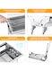 Large Folding Portable BBQ Grill   Stainless Steel Charcoal Barbecue Grill for Outdoor Cooking, Camping, Hiking, and Picnics