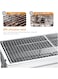 Large Folding Portable BBQ Grill   Stainless Steel Charcoal Barbecue Grill for Outdoor Cooking, Camping, Hiking, and Picnics